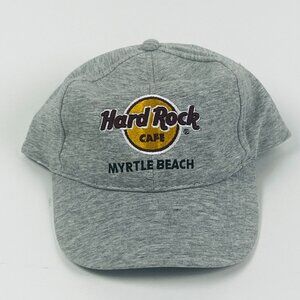 Hard Rock Cafe Myrtle Beach Gray Adjustable Cap Embroidered Hat